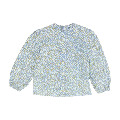 Blue Floral Blouse