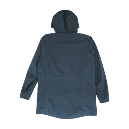Black Tall Solid Rain Jacket