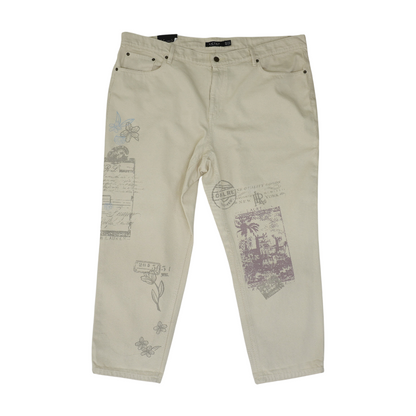 Beige Relaxed Jeans