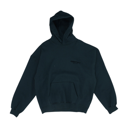 Black Solid Hoodie Pullover