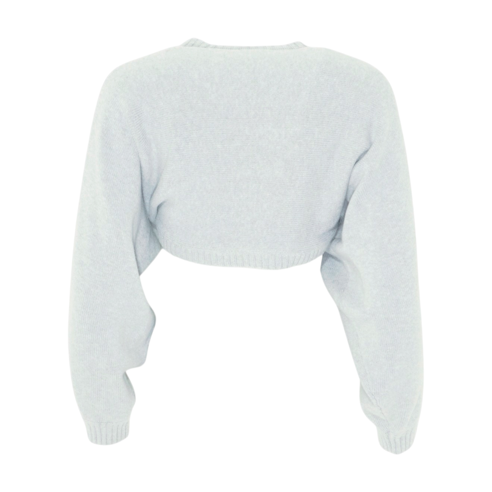 Gray Cardigan Sweater