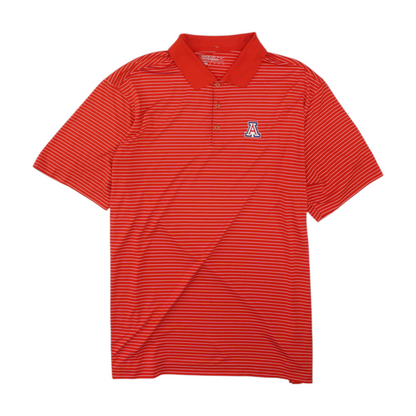Red Striped Short Sleeve Polo