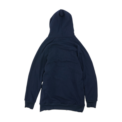 Navy Solid Hoodie Pullover