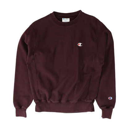 Maroon Solid Sweatshirt Pullover