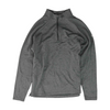 Gray Solid 1/4 Zip Pullover