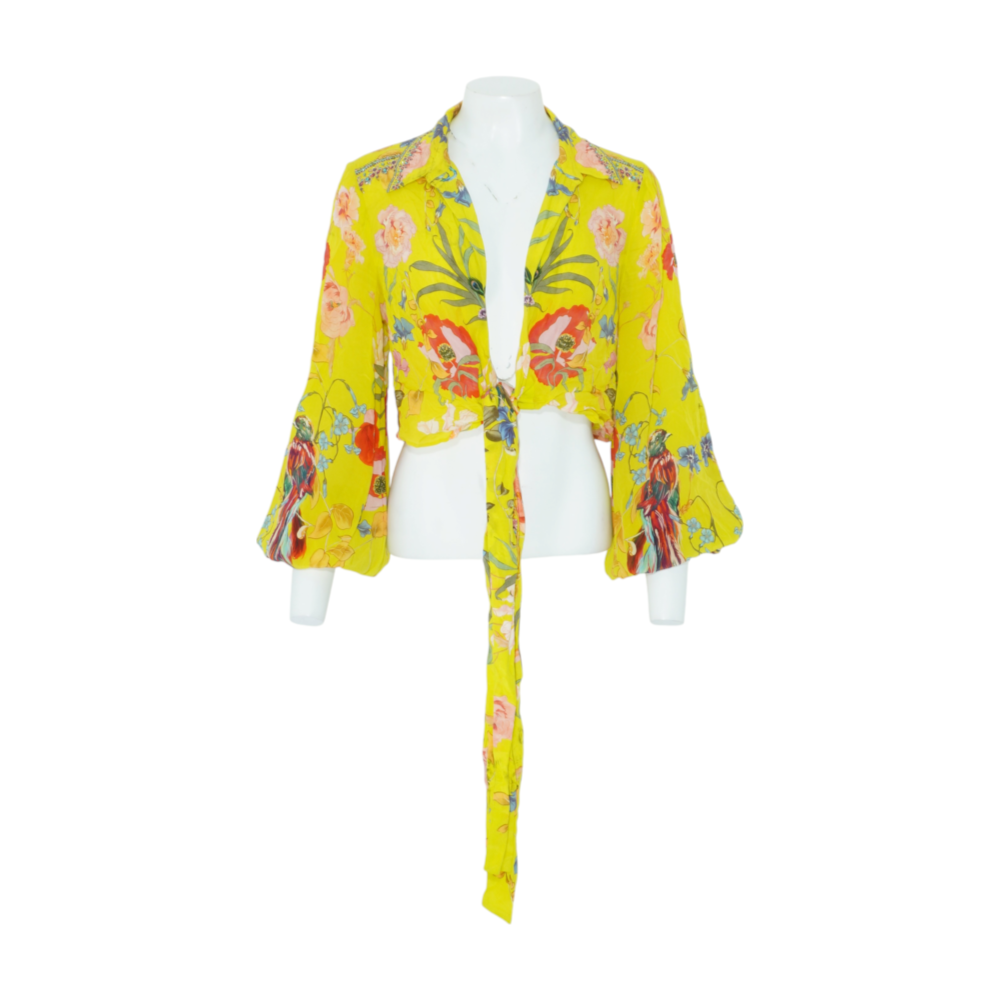 Yellow Floral Blouse