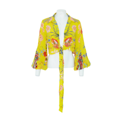 Yellow Floral Blouse