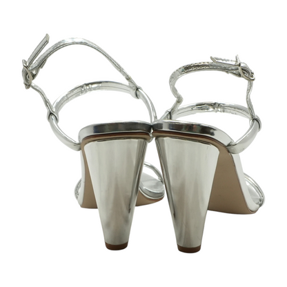 Silver Heeled Sandals