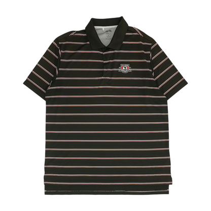 Black Striped Short Sleeve Polo