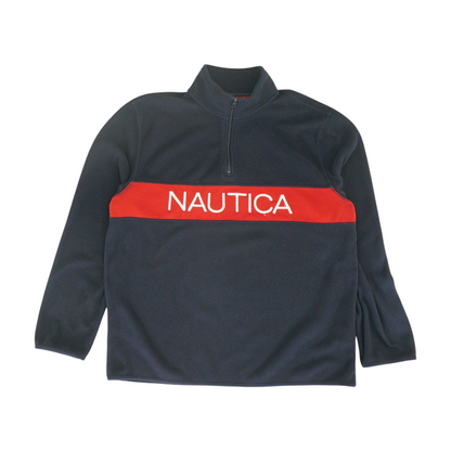 Navy Solid 1/4 Zip Pullover