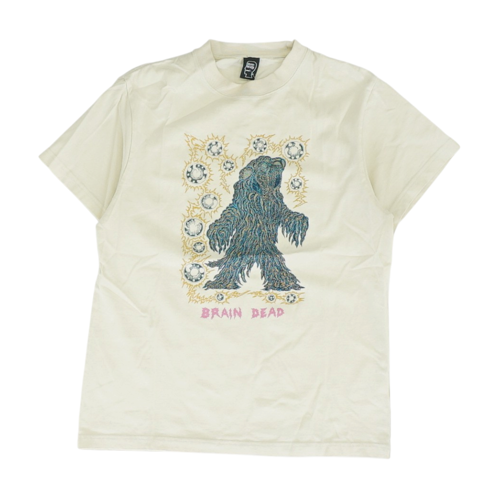 Beige Solid T-Shirt