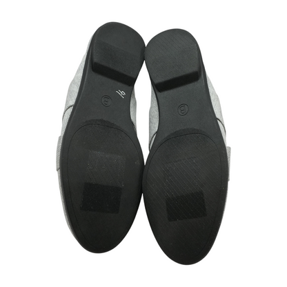 Gray Slip-On Flats