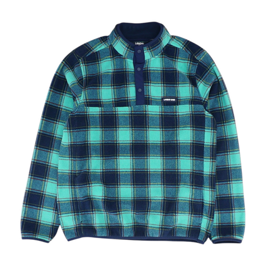 Blue Plaid 1/4 Zip Pullover