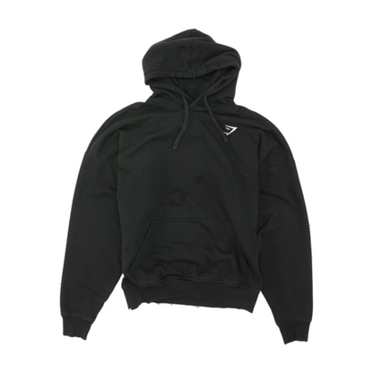 Black Solid Hoodie Pullover