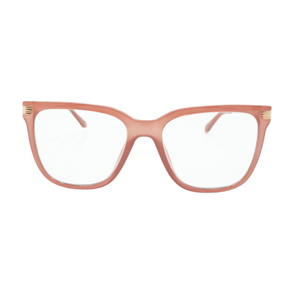 Pink Wired Oversized Remixed Square Prescription Eyewear