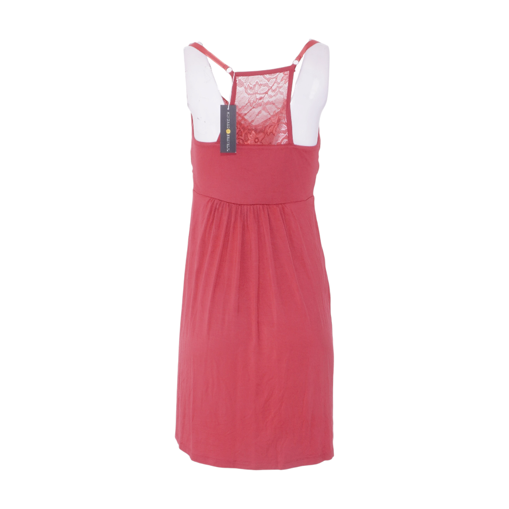 Red Maternity Solid Nightgown
