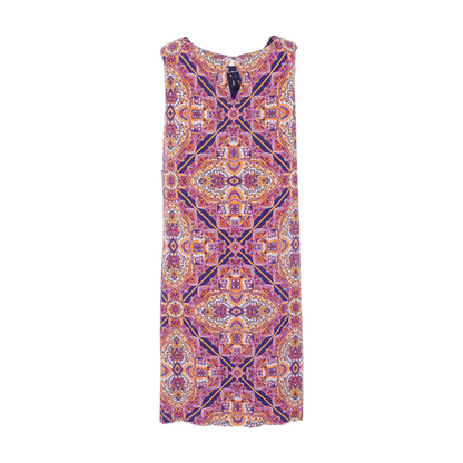 Multi Graphic Midi Dress