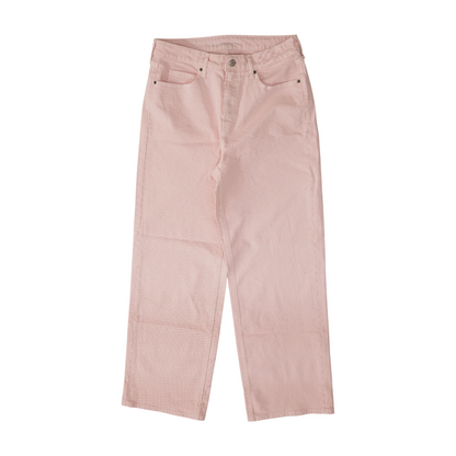 Pink Wide Leg Jeans