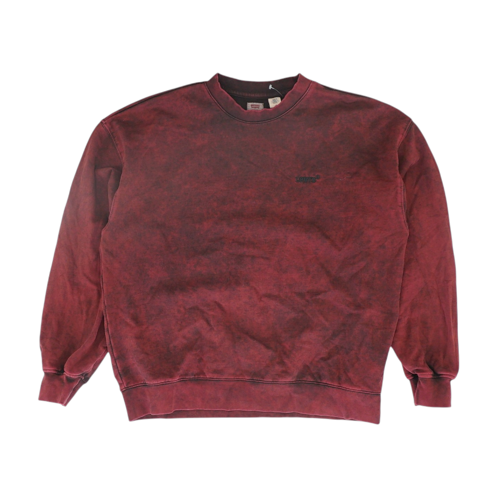 Red Solid Sweatshirt Pullover