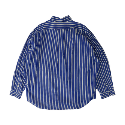 Blue Striped Long Sleeve Button Down