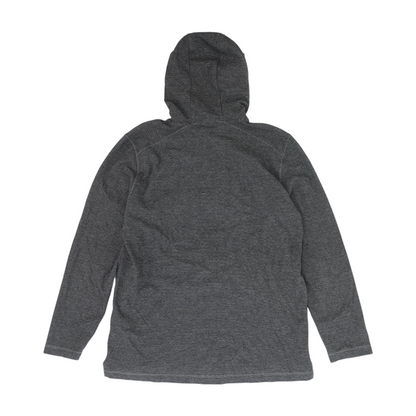 Gray Striped Hoodie Pullover