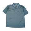 Gray Striped Short Sleeve Polo