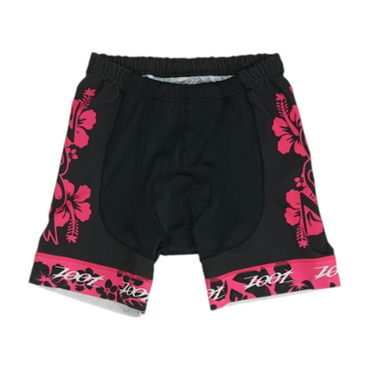 Black Floral Active Shorts