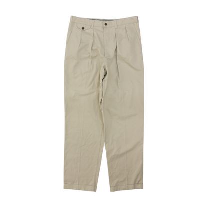 Beige Regular Pants
