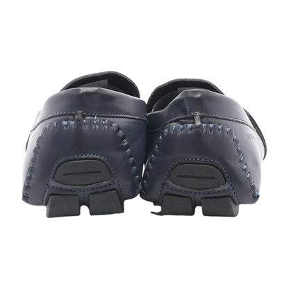 Navy Slip-On Dress Shoes