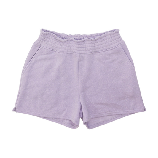 Purple Solid Active Shorts