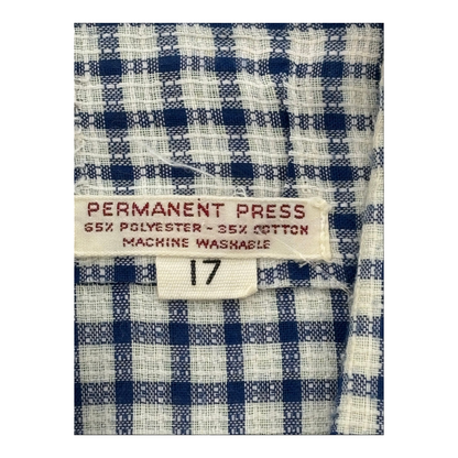 Blue Check Short Sleeve Button Down