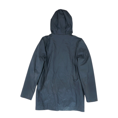 Black Solid Rain Coat