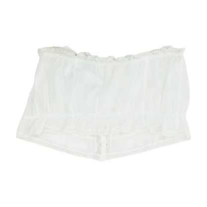 White Cropped Blouse