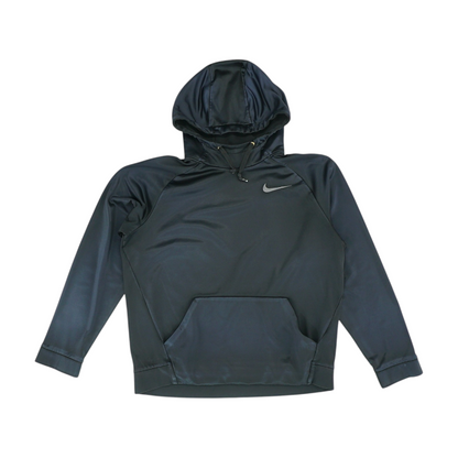 Black Solid Hoodie Pullover