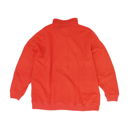 Coral Solid 1/4 Zip Pullover