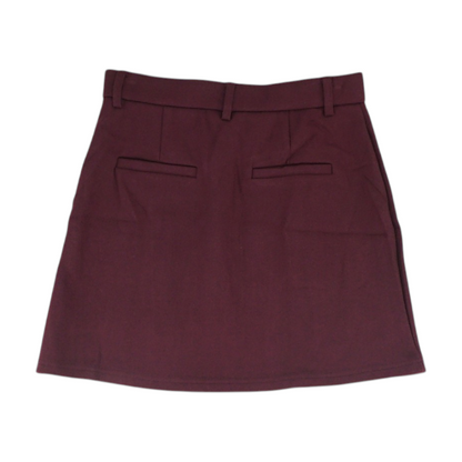 Maroon Mini Skirt