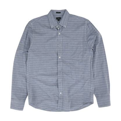 Blue Striped Long Sleeve Button Down
