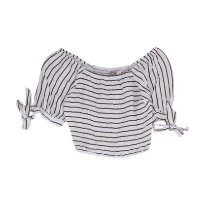 Brown Striped Blouse