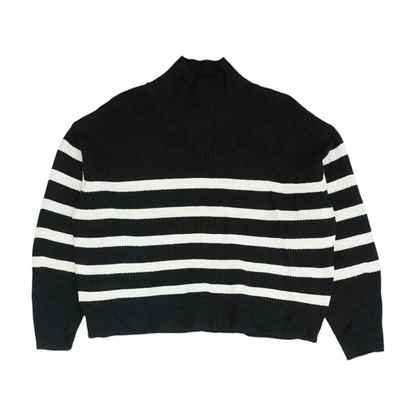 Black Striped Pullover Sweater
