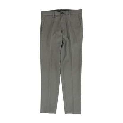 Gray Solid Dress Pants