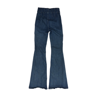 Navy Wide Leg Jeans