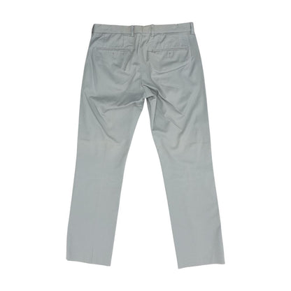 Gray Solid Dress Pants