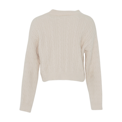 Beige Cardigan Sweater