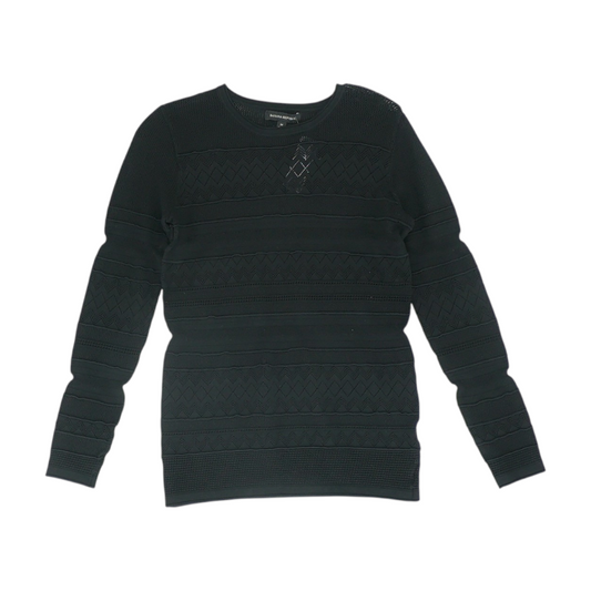 Black Striped Pullover Sweater