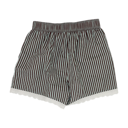 Blue Striped Active Shorts
