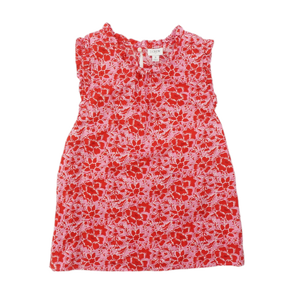 Red Floral Blouse