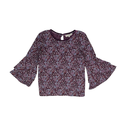 Purple Floral Blouse