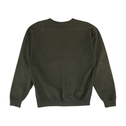 Black Solid Sweatshirt Pullover