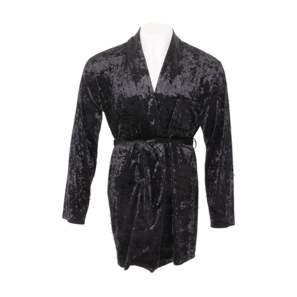 Black Solid Robe