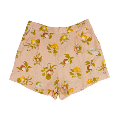 Pink Floral Chino Shorts